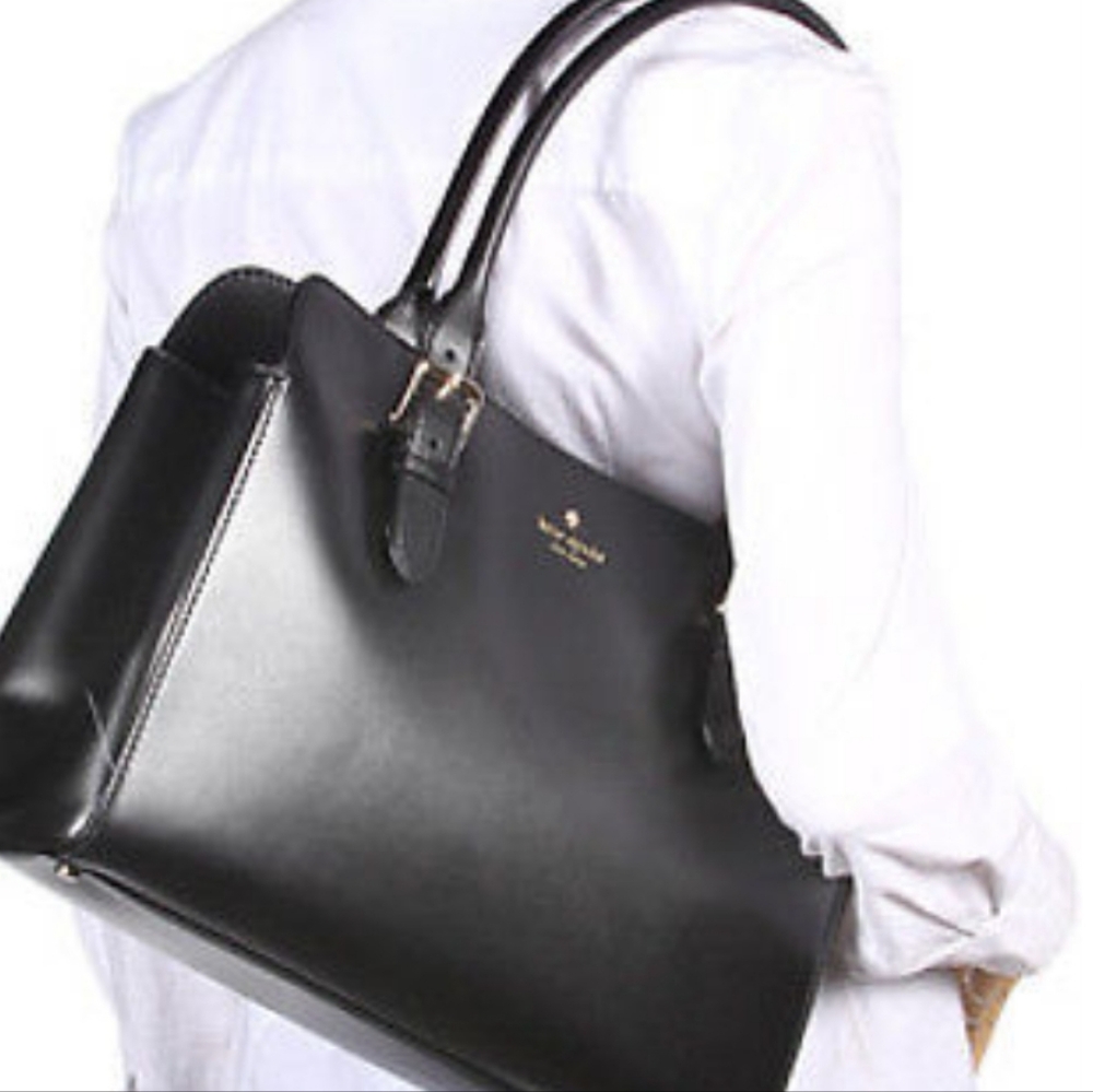 Kate Spade Black Satchel with Gold Hardware - Picture 7 of 7